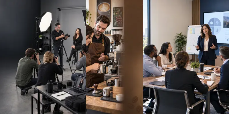 Professional Training Ad Visuals generated by undefined
