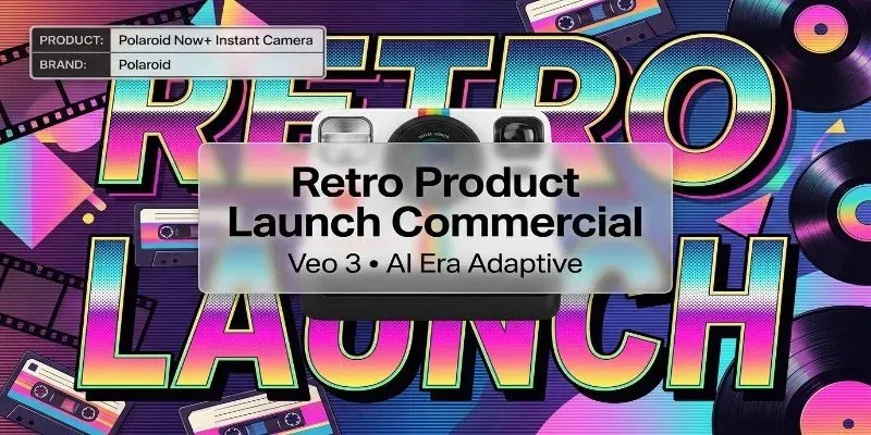 Retro Product Launch Commercial Ads generated by undefined