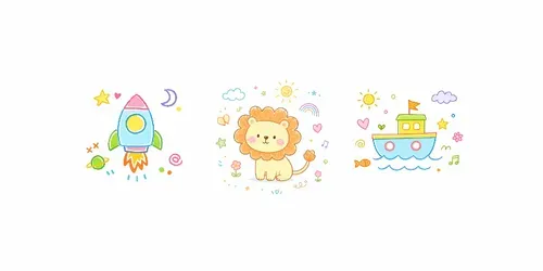 Cute Colorful Childlike Drawings generated by chatgpt-image