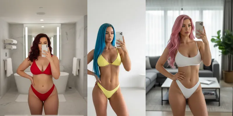 Realistic Influencer Mirror Selfies generated by undefined