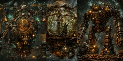 Ultradetailed Steampunk Digital Composites generated by chatgpt-image