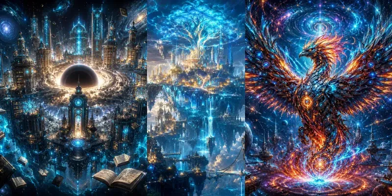 Neon Dreamscapes Beyond Reality generated by undefined