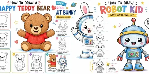 Cute Cartoon Character Drawings generated by chatgpt-image