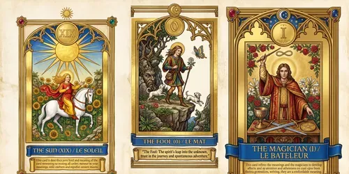 Medieval Tarot Cards generated by gemini-image