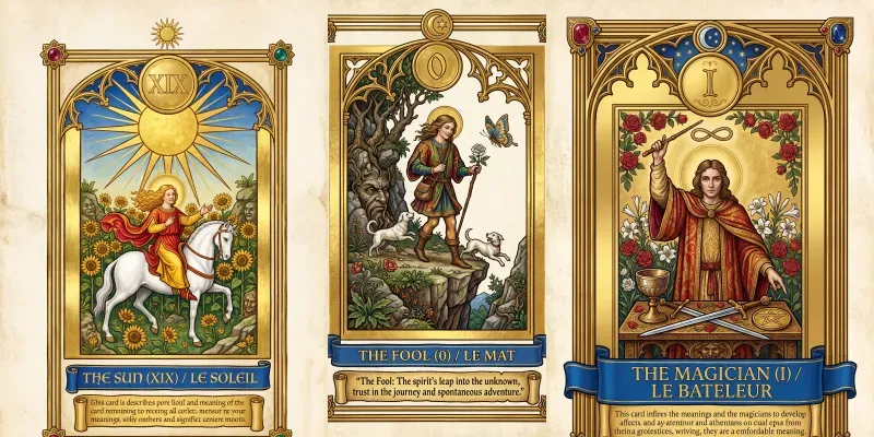 Medieval Tarot Cards generated by undefined