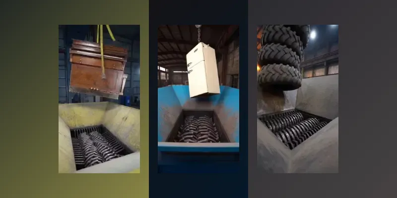 Satisfying Industrial Shredder Videos generated by undefined