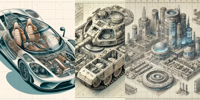Vintage Relics Blueprints generated by undefined