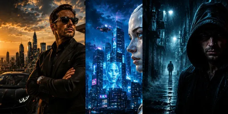 Cinematic YouTube Thumbnails generated by undefined