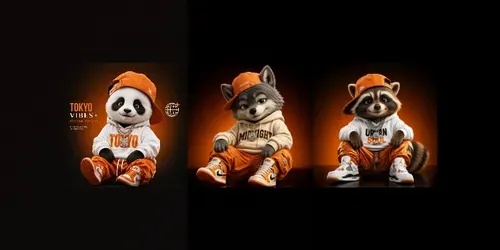 Luxury Urban Mascot Png Bundle Packs generated by chatgpt-image