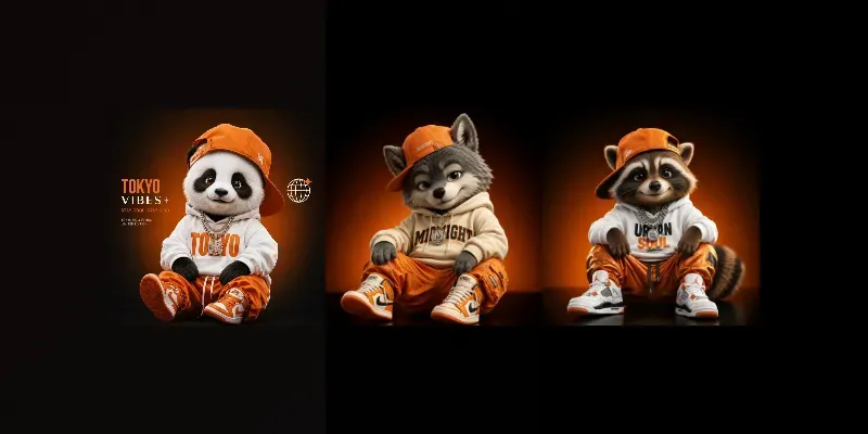 Luxury Urban Mascot Png Bundle Packs generated by undefined