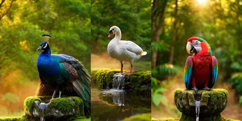 Peaceful Wildlife Cinematic Videos generated by undefined