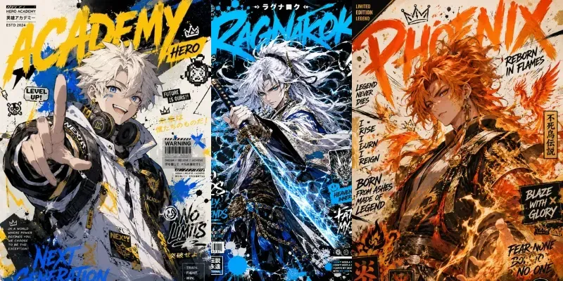 Anime Graffiti Poster Art generated by undefined