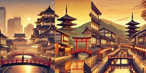 Anime Style Echoes Of Dusks In Edos generated by dalle