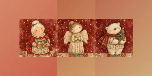 Cozy Naive Watercolor Christmas Art generated by chatgpt-image