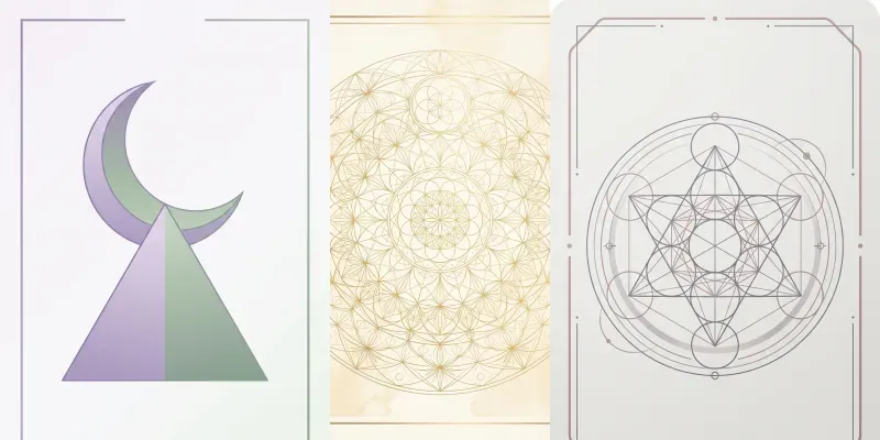 Minimalist Sacred Geometry Tarots