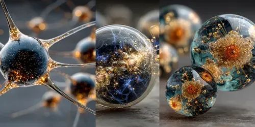 Micromaterial Brand Identity Systems generated by midjourney