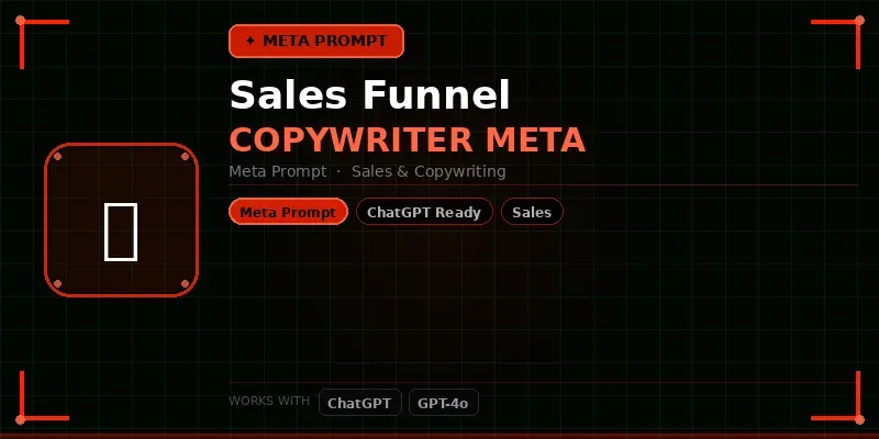 Sales Funnel Copywriter Meta Ai generated by undefined