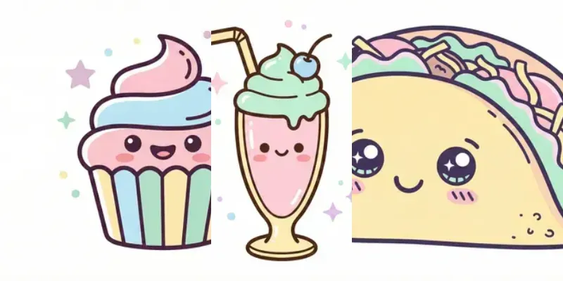 Cute Doodle Food Art Collections generated by undefined