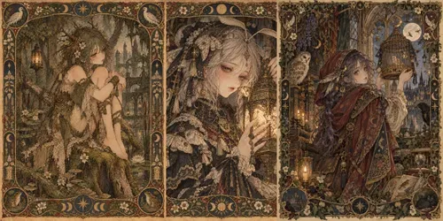 Vintage Dark Fantasy Storybooks generated by chatgpt-image