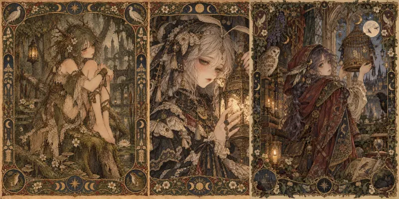 Vintage Dark Fantasy Storybooks