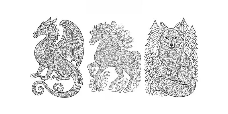 Detailed Adult Coloring Book Generators generated by undefined