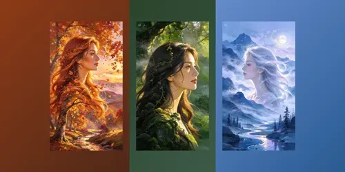 Golden Dreamscape Portrait Art generated by seedream