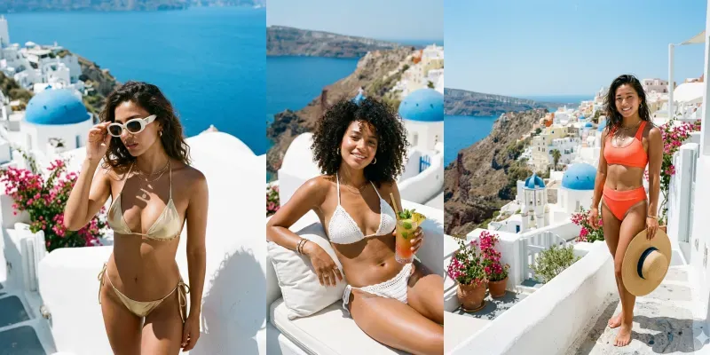 Santorini Swimwear Lifestyles generated by undefined