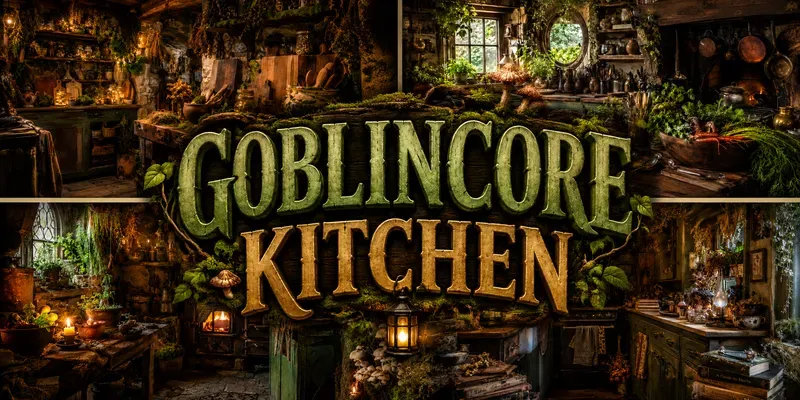 Dark Goblincore Kitchen Designs generated by undefined