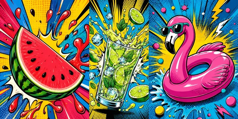 Pop Art Editorial Poster Packs generated by undefined