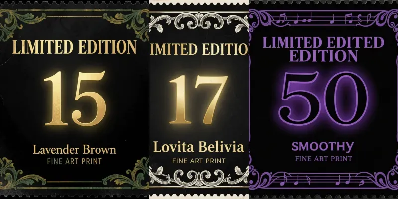 Dark Luxury Stamp Fine Art generated by undefined