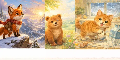 Childrens Story Page Illustrators generated by chatgpt-image