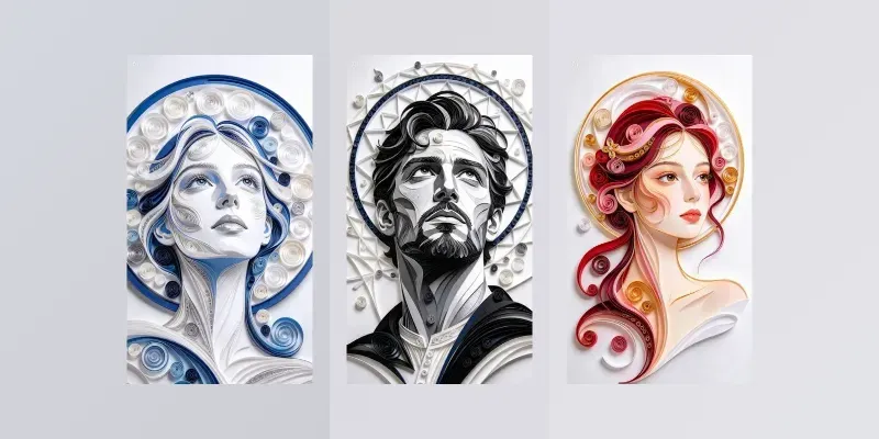 Paper Quilling Portraits