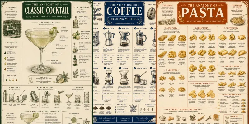 Vintage Anatomy Infographic Posters generated by undefined
