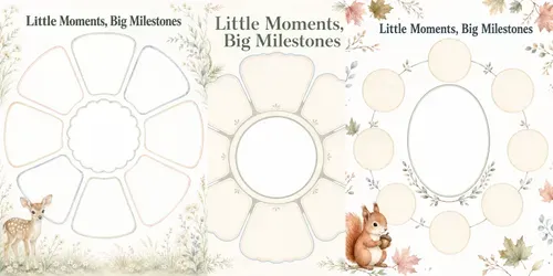Woodland Baby Milestone Wheels generated by chatgpt-image