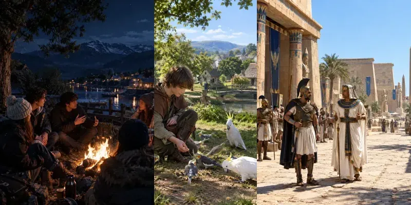 Realistic Village Scenes