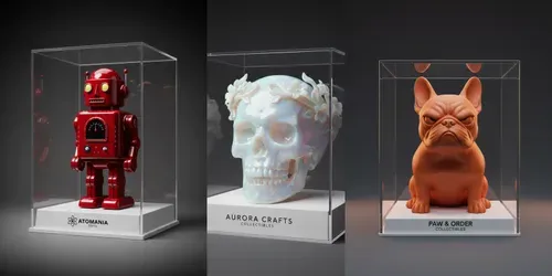 Designer Vinyl Toy Collectible Creators generated by gemini-image