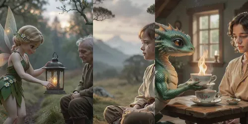 Wholesome Mythical Acts Gentle Magic generated by kling