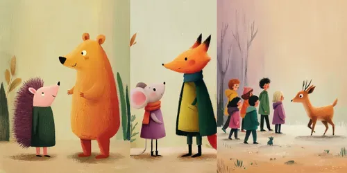 Childrens Storybook Scenes generated by midjourney