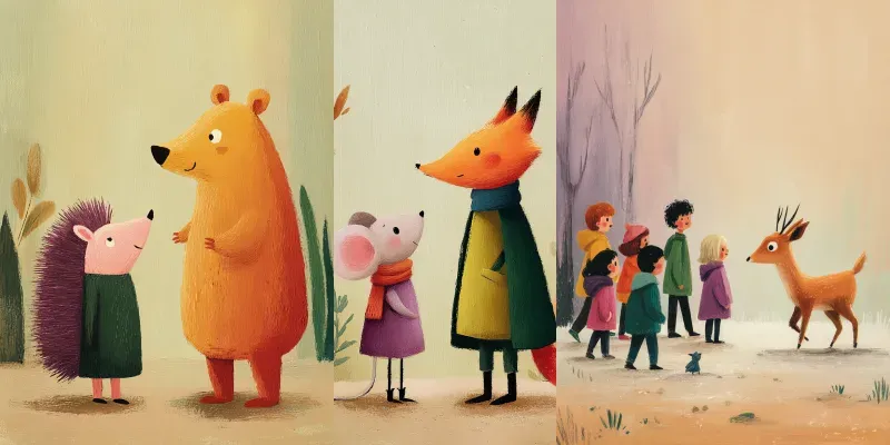 Childrens Storybook Scenes generated by undefined