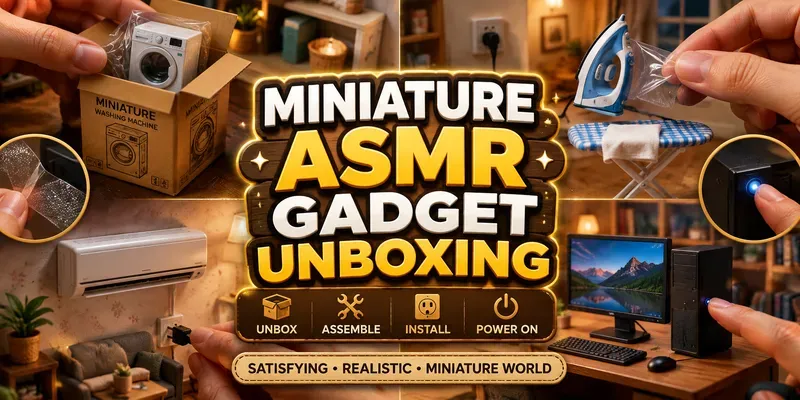 Miniature ASMR Gadget Unboxings generated by undefined