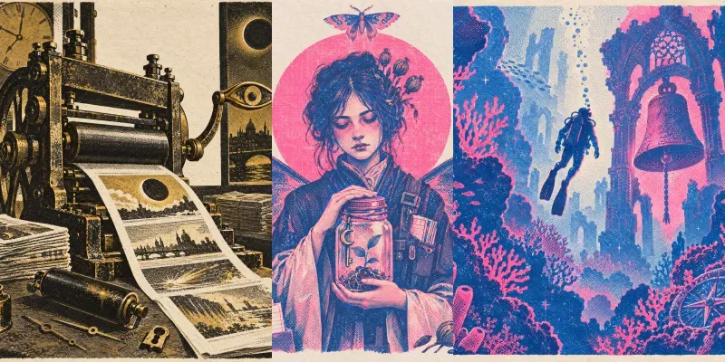 Twotone Soy Ink Risographs