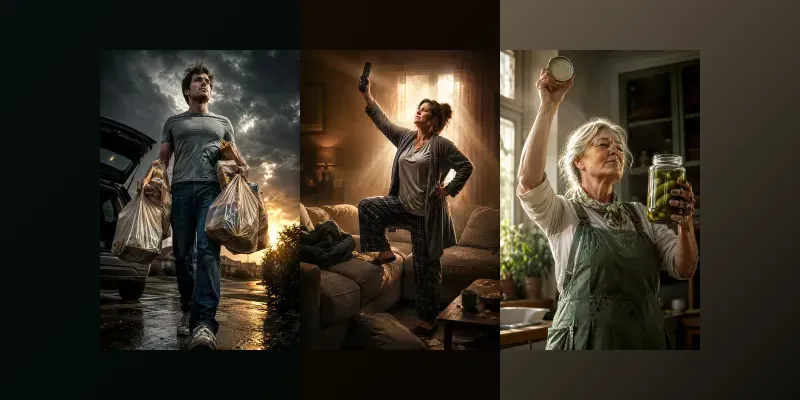 Epic Everyday Hero Portraits generated by undefined