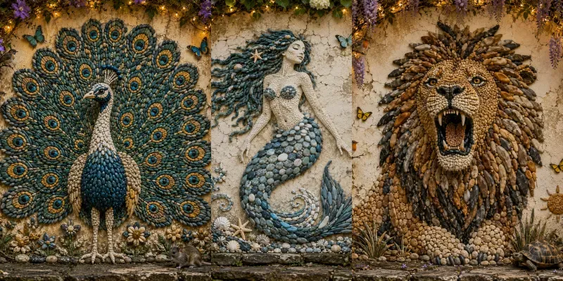 Stone Garden Art generated by undefined