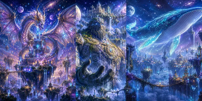 Celestial Fantasy Worlds generated by undefined