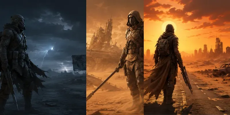 Postapocalyptic Desert Survivors generated by undefined