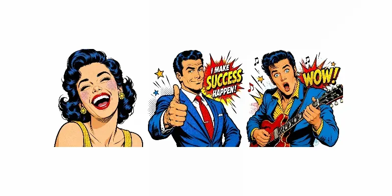 Expressive Human Pop Art Portraits generated by undefined