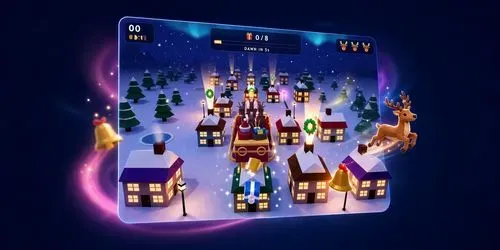 3D Santa Sleigh Delivery Game Builder generated by claude-agent