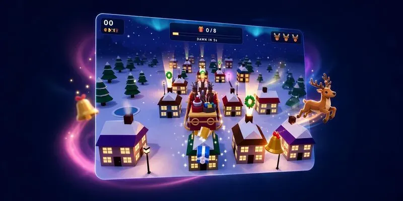 3D Santa Sleigh Delivery Game Builder