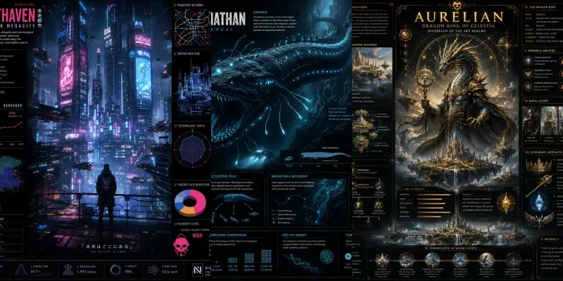 Dark Infographic Poster Generator generated by undefined