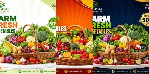 Farm Fresh Vegetable Store Banners generated by chatgpt-image
